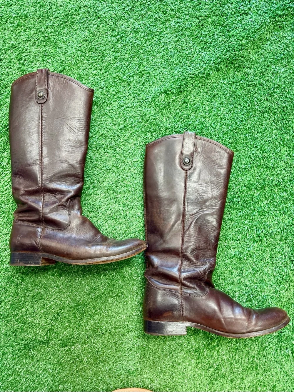 Frye Women's Over-the-Knee Leather Boots in Dark Brown